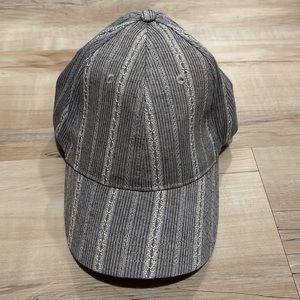 Navy/White Pinstripe Baseball Cap